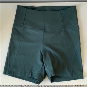 Girlfriend Collective Green Biker Shorts